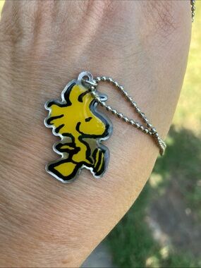 Peanuts Woodstock Loungefly Stainless Steel Enamel Necklace